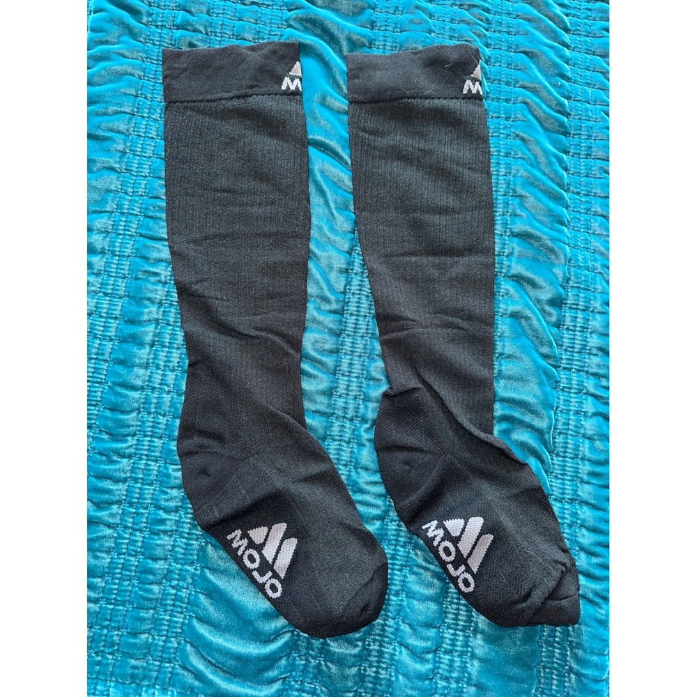 MOJO Compression Socks Over the Calf Black Medical Graduated Support M809‎ BL7